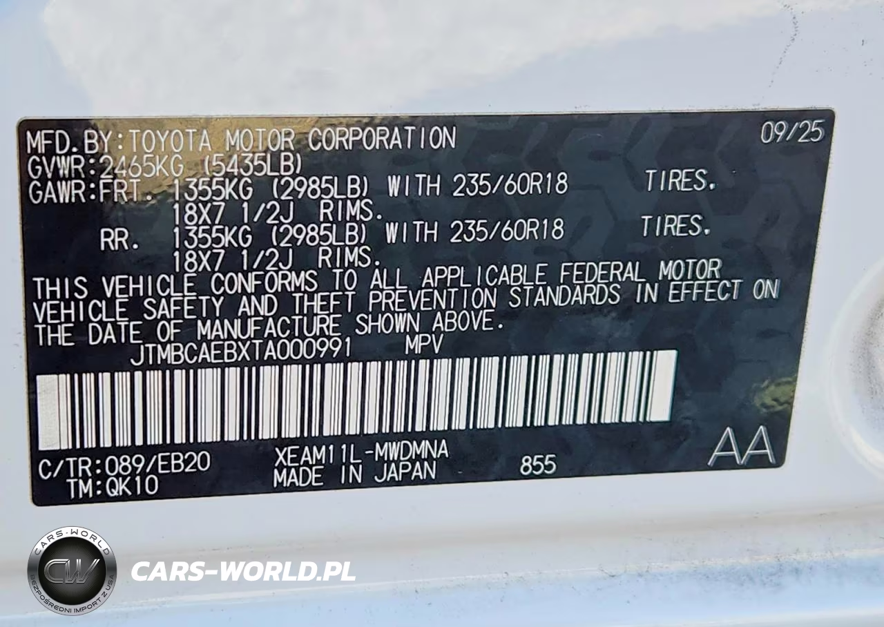 2026 Toyota Bz Xle Plus VIN:JTMBCAEBXTA000991 - 14