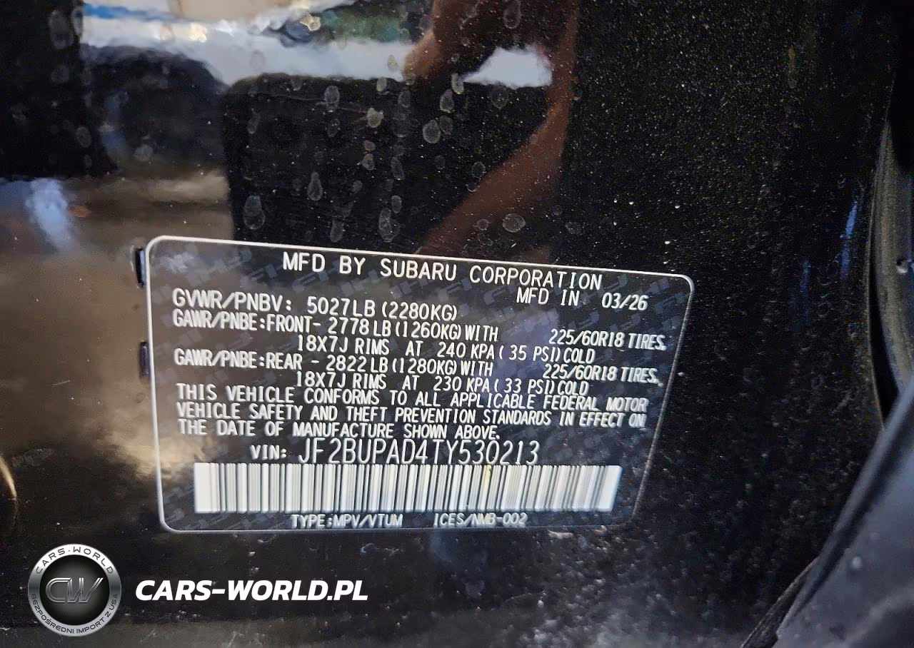 2026 Subaru Outback Premium VIN:JF2BUPAD4TY530213 - 13