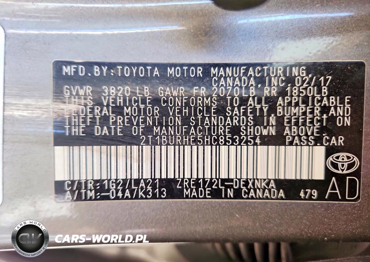 2017 Toyota Corolla Xle VIN:2T1BURHE5HC853254 - 13