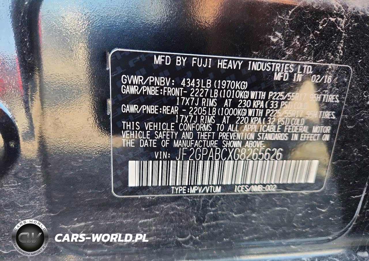 2016 Subaru Crosstrek Premium VIN:JF2GPABCXG8265626 - 13