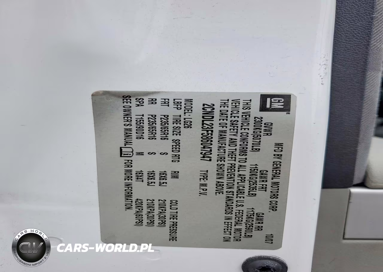 2008 Chevrolet Equinox Ls VIN:2CNDL23F586047947 - 14