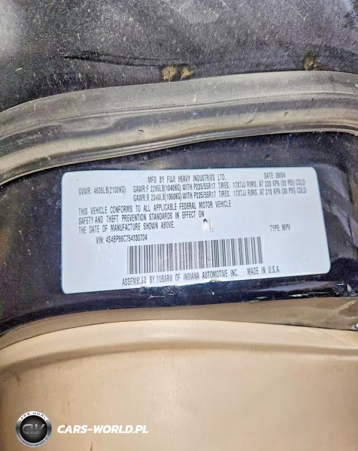 2005 Subaru Outback Outback H6 R Ll Bean VIN:4S4BP86C754330704 - 13