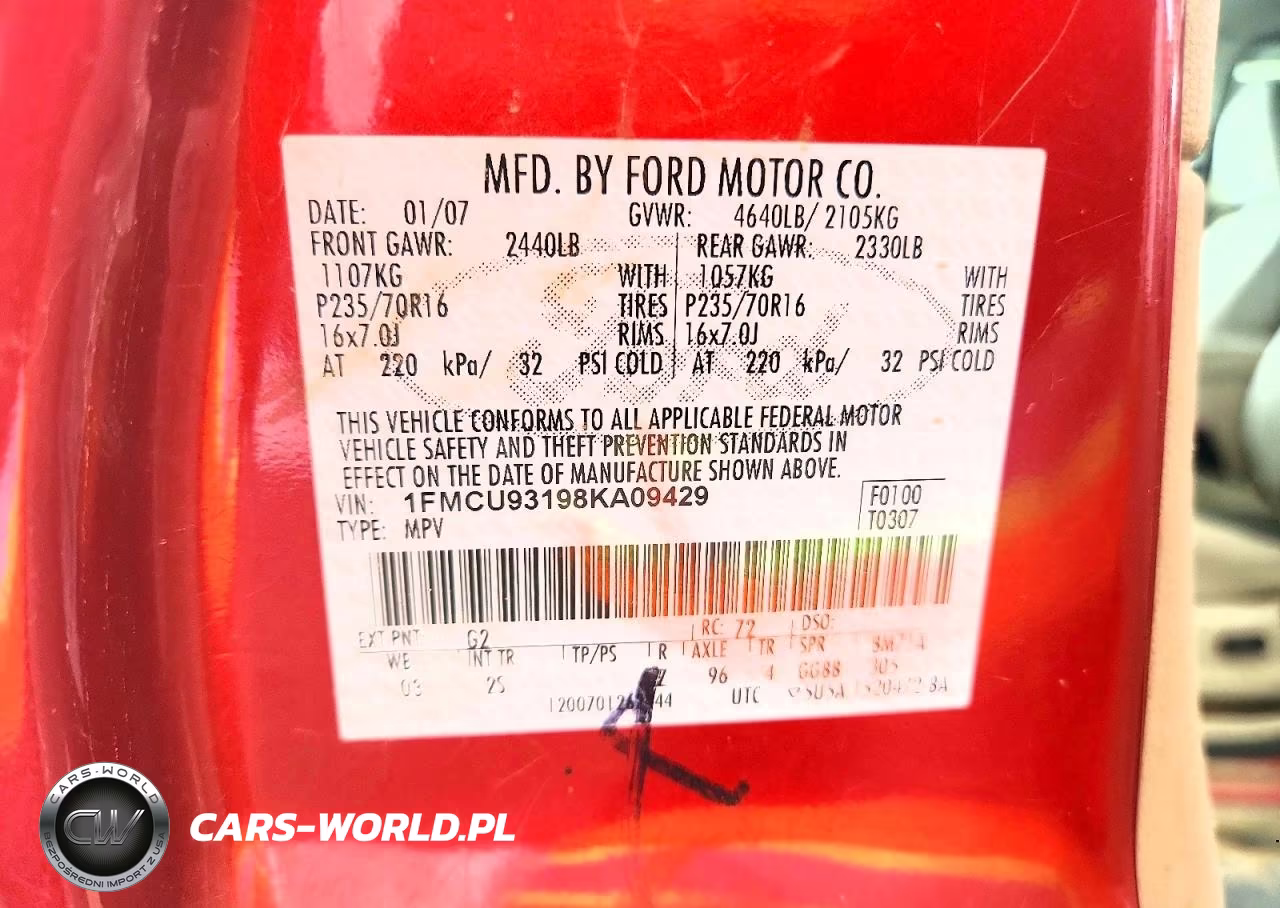 2008 Ford Escape Xlt VIN:1FMCU93198KA09429 - 13