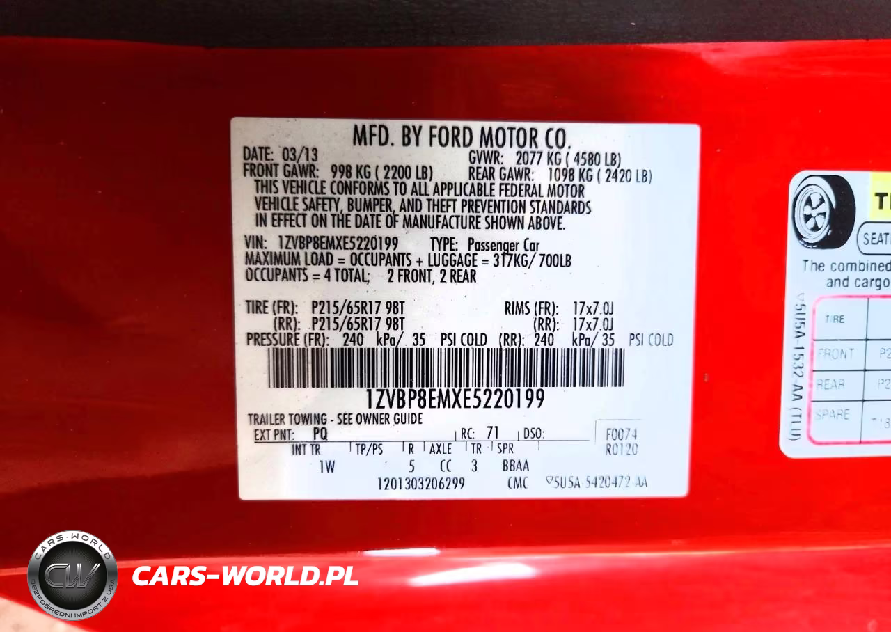 2014 Ford Mustang VIN:1ZVBP8EMXE5220199 - 12