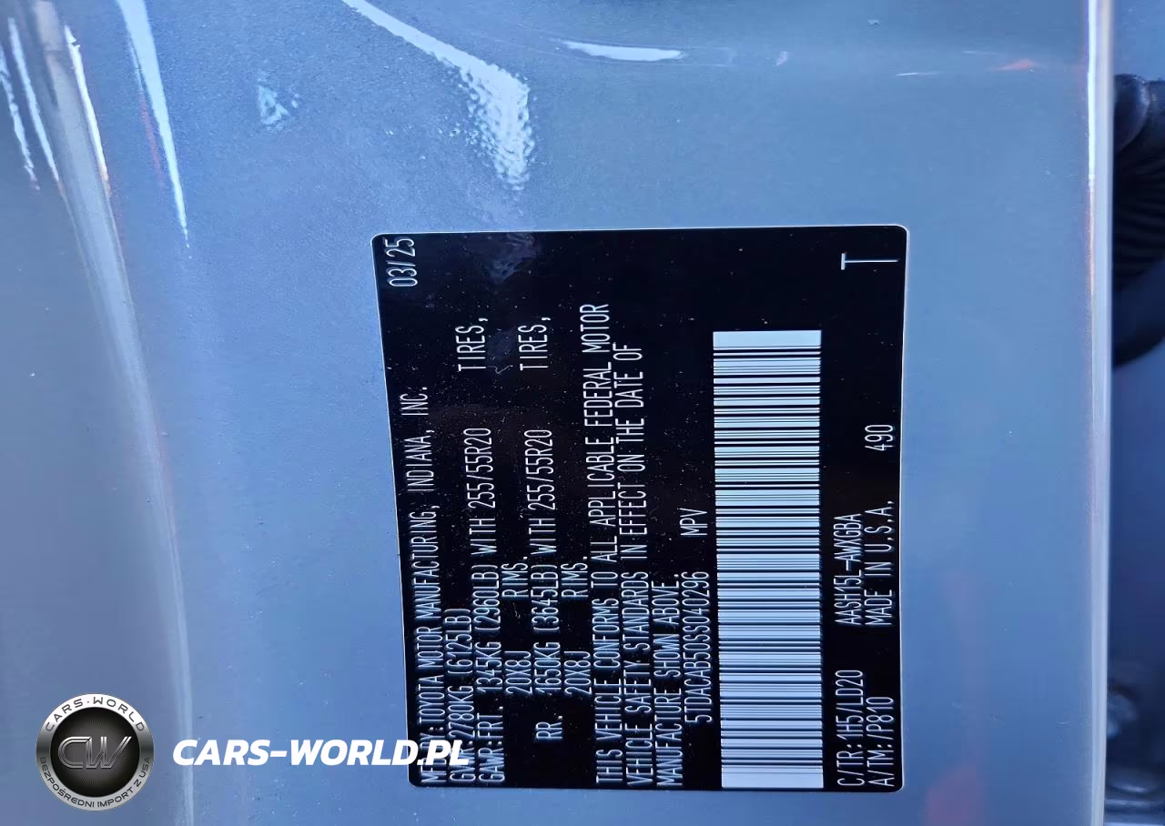 2025 Toyota Grand Highlander Hybrid Nightshade VIN:5TDACAB50SS040296 - 13