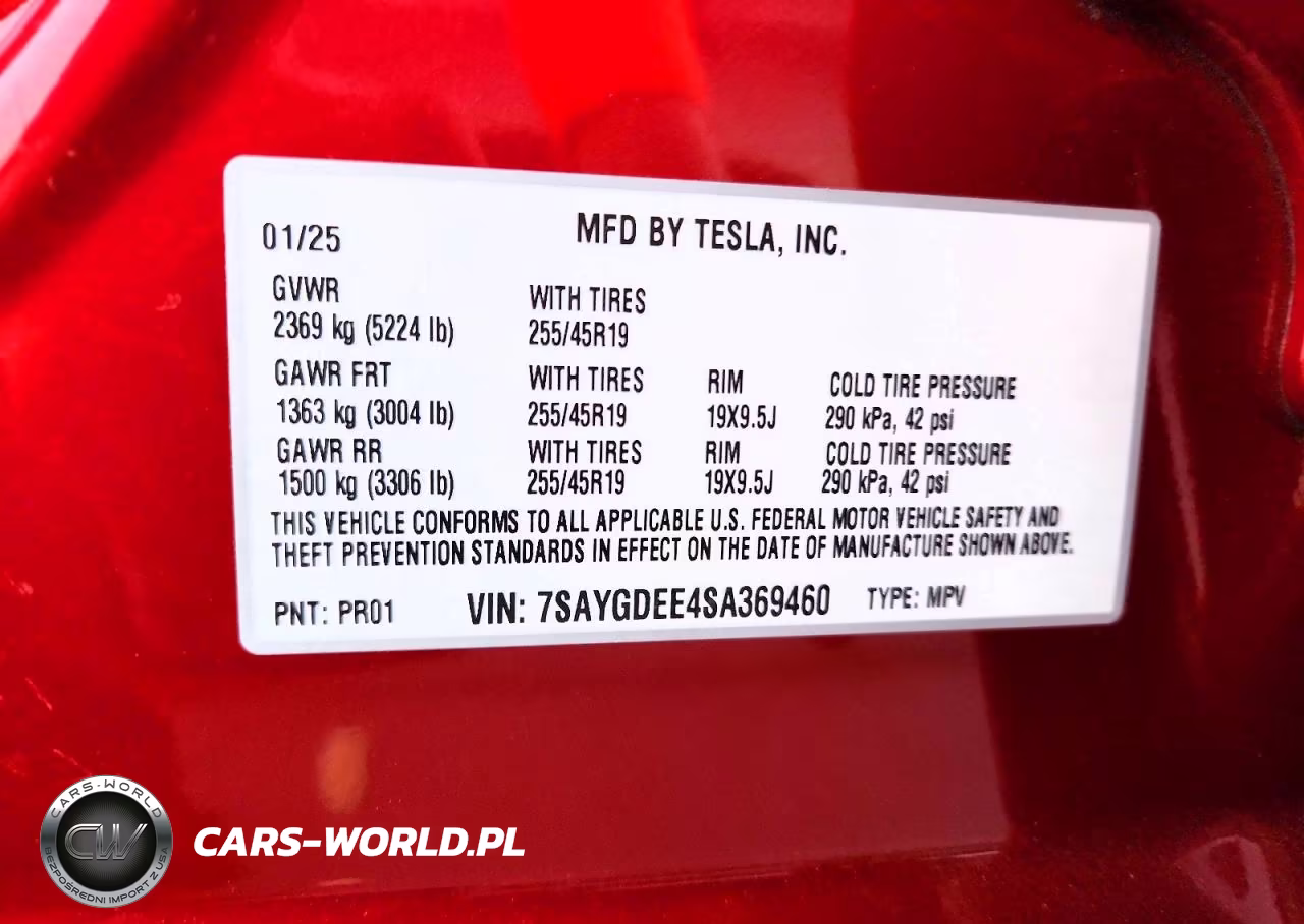 2025 Tesla Model Y VIN:7SAYGDEE4SA369460 - 14