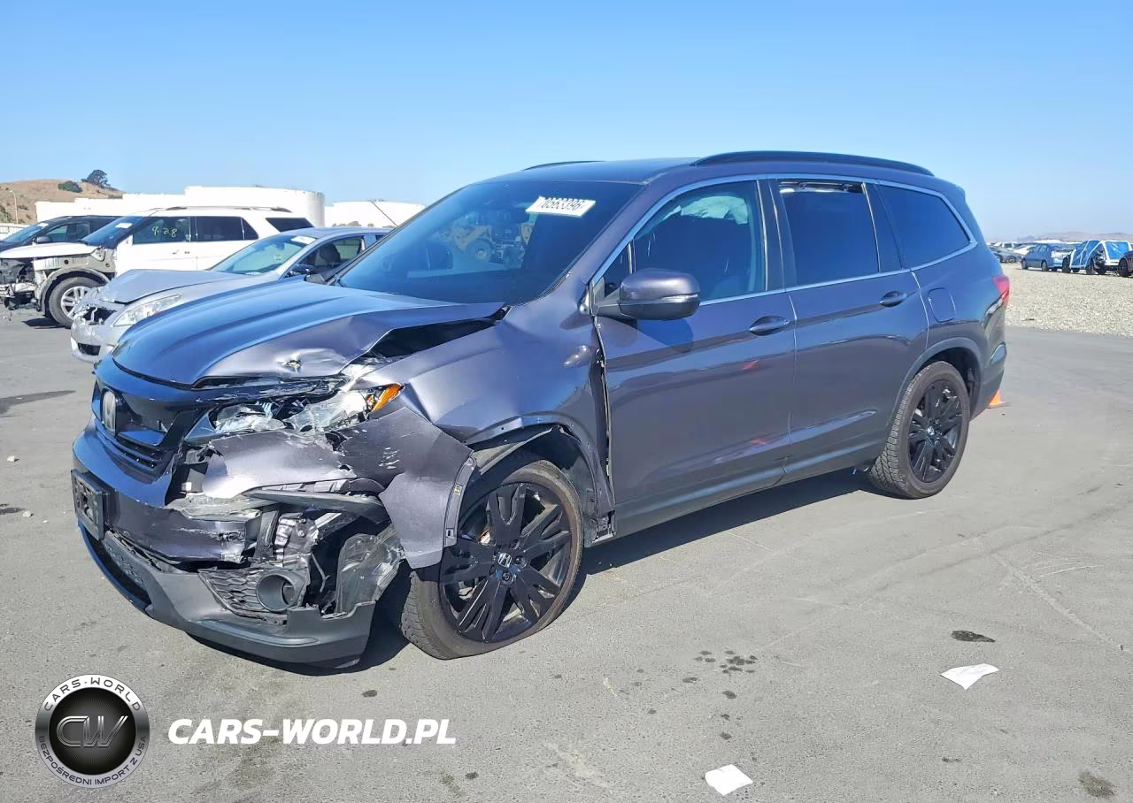 2021 Honda Pilot Se VIN:5FNYF5H22MB018284 - 1