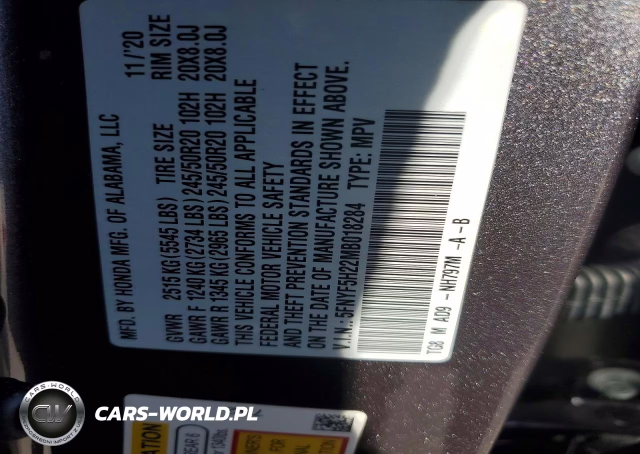 2021 Honda Pilot Se VIN:5FNYF5H22MB018284 - 13