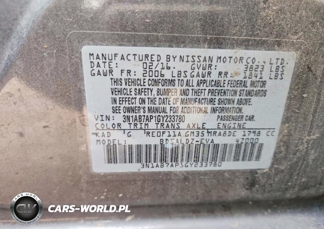 2016 Nissan Sentra Sv VIN:3N1AB7AP1GY233780 - 13