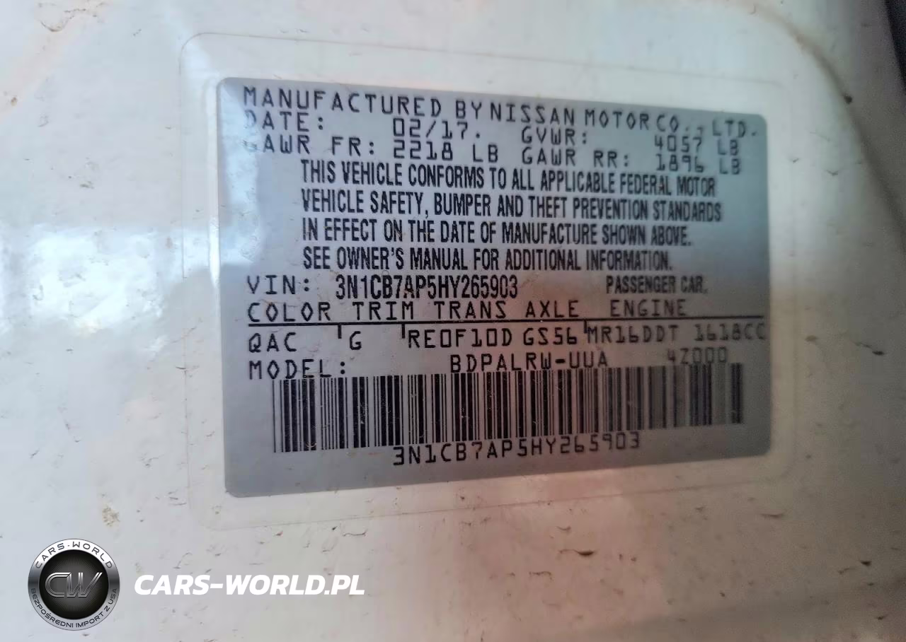 2017 Nissan Sentra Sr Turbo VIN:3N1CB7AP5HY265903 - 13