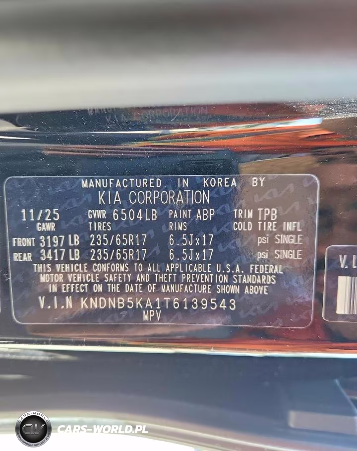2026 Kia Carnival Lxs VIN:KNDNB5KA1T6139543 - 13