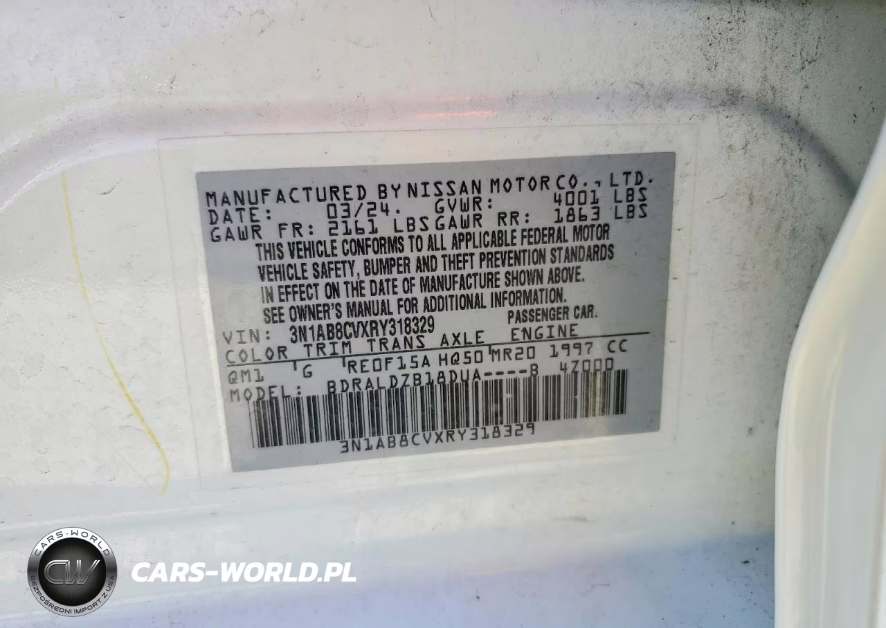2024 Nissan Sentra Sv VIN:3N1AB8CVXRY318329 - 12