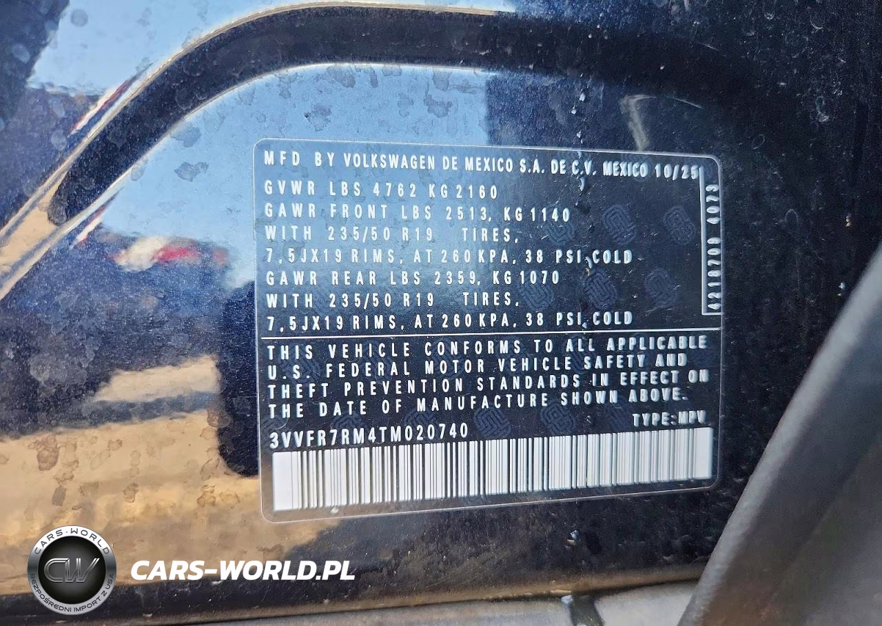 2026 Volkswagen Tiguan Se VIN:3VVFR7RM4TM020740 - 13