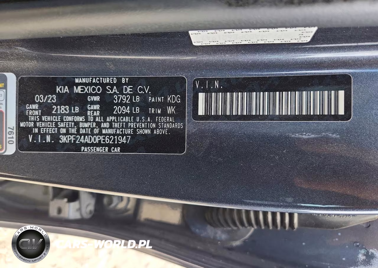 2023 Kia Forte Lxs VIN:3KPF24AD0PE621947 - 12