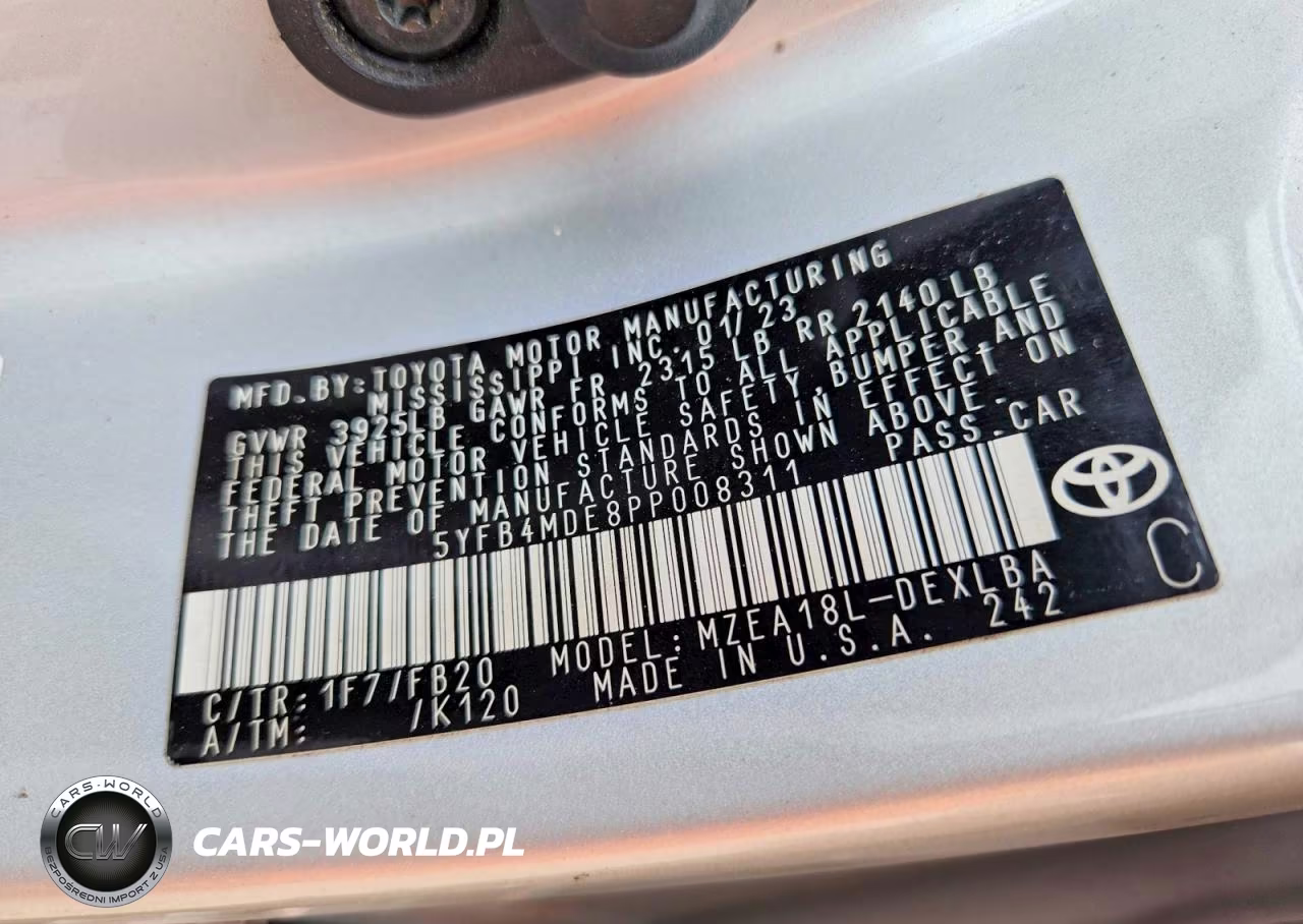 2023 Toyota Corolla Le VIN:5YFB4MDE8PP008311 - 12