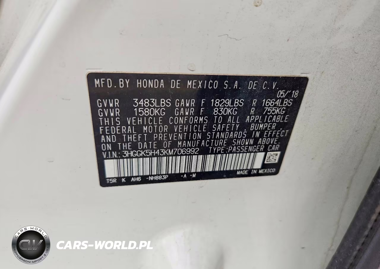 2019 Honda Fit Lx VIN:3HGGK5H43KM706992 - 12