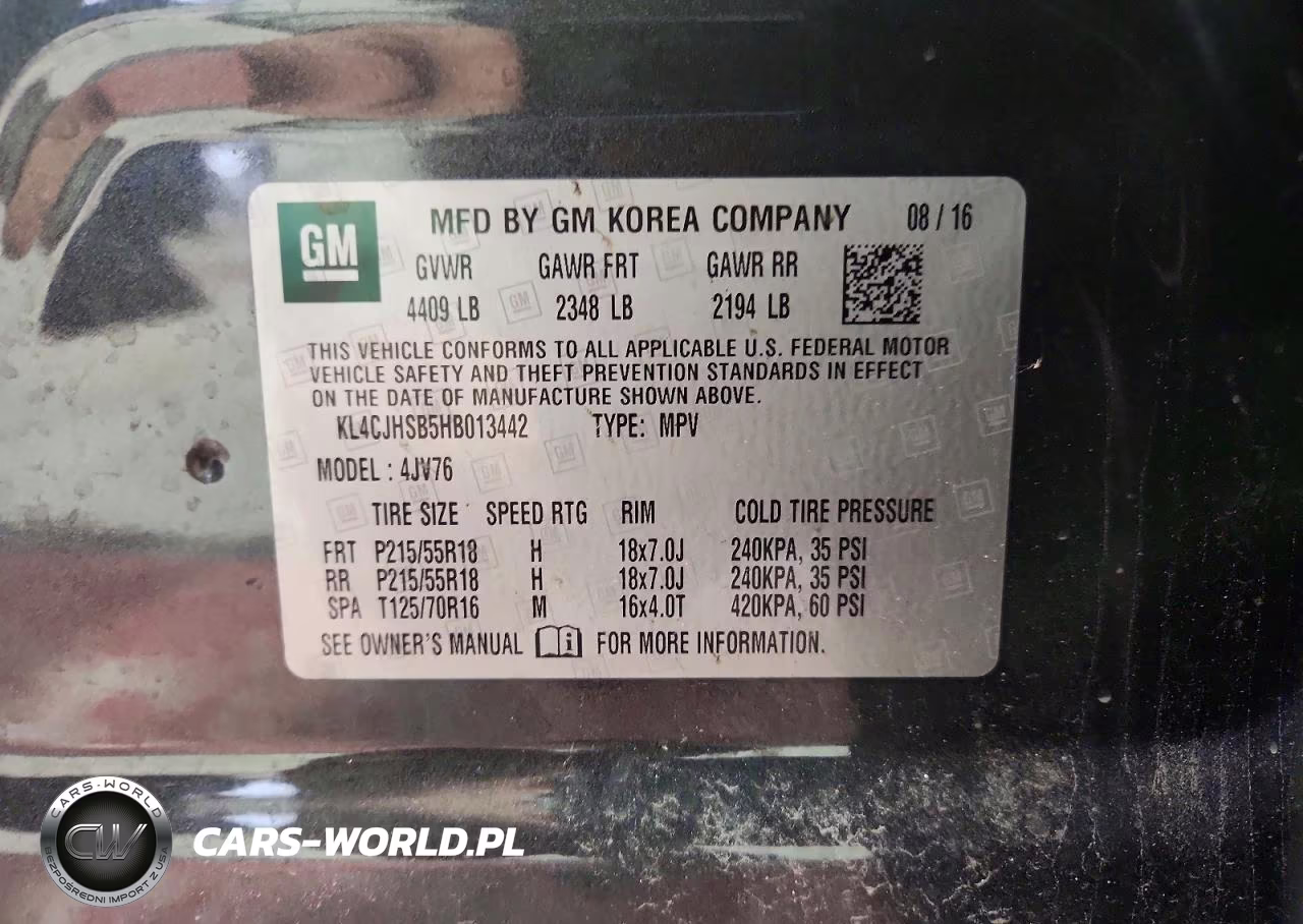 2017 Buick Encore Premium VIN:KL4CJHSB5HB013442 - 13