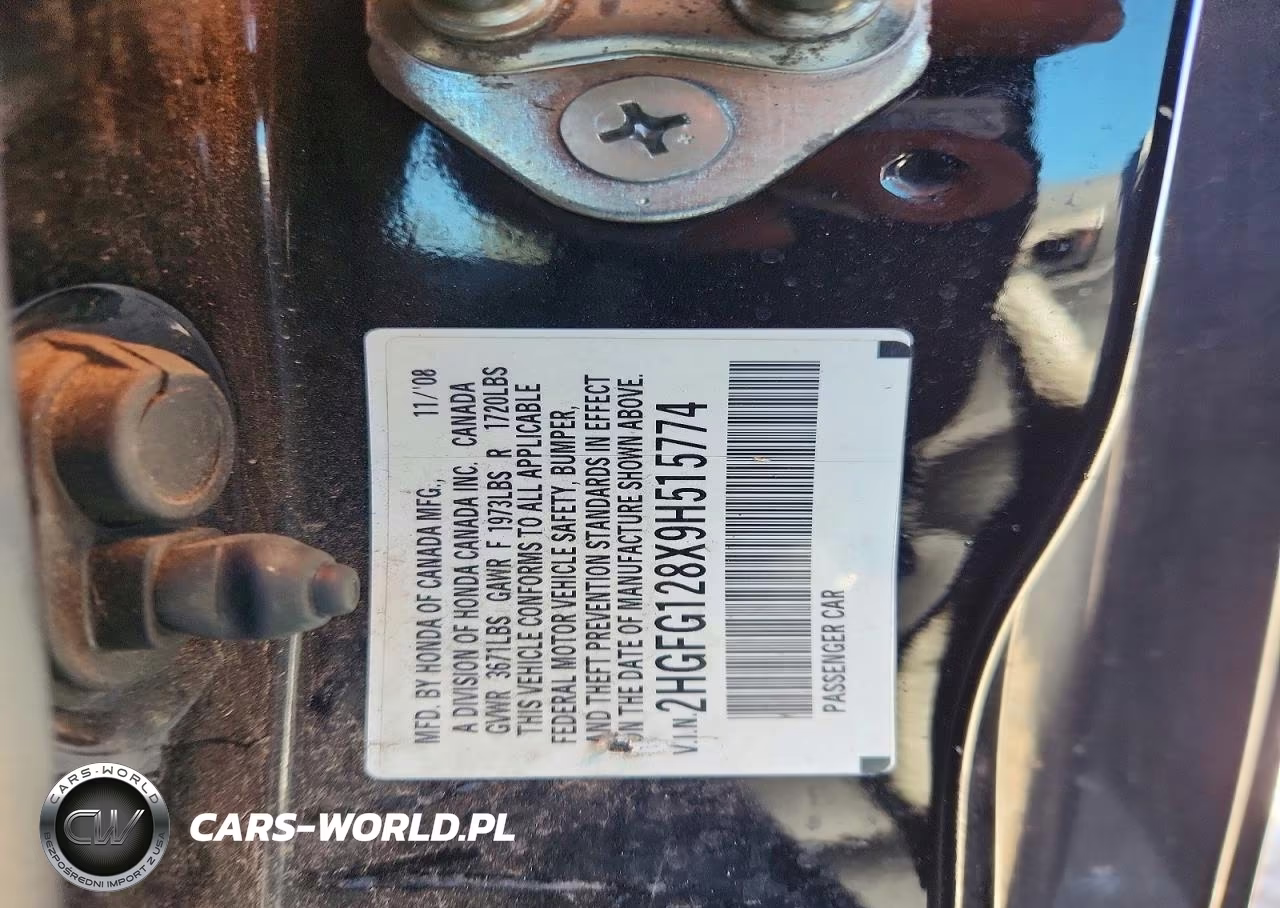 2009 Honda Civic Ex VIN:2HGFG128X9H515774 - 12