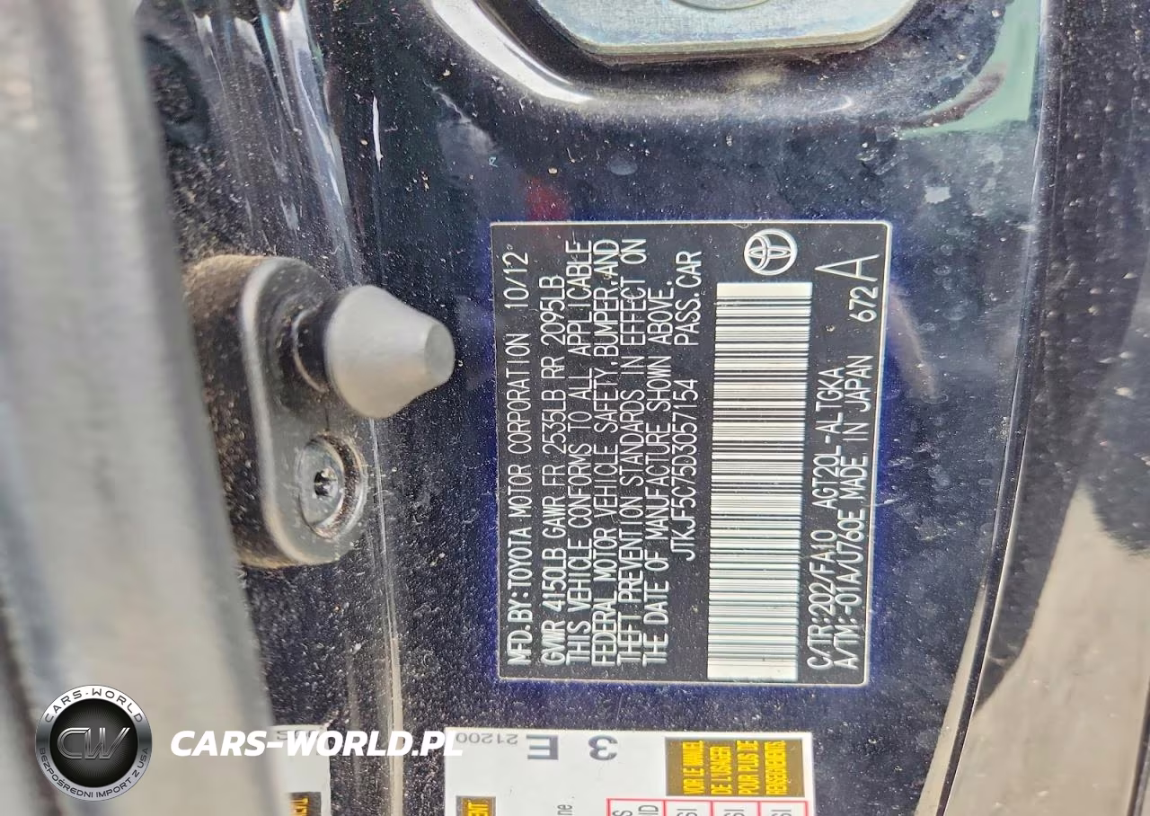 2013 Scion Tc Base VIN:JTKJF5C75D3057154 - 12