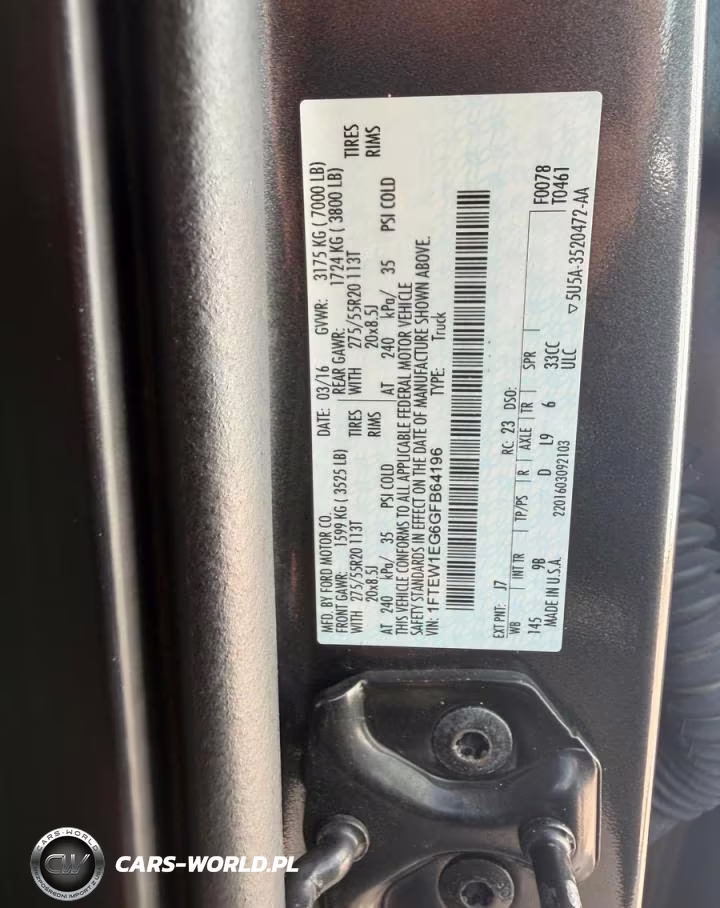 2016 Ford F150 Supercrew VIN:1FTEW1EG6GFB64196 - 10