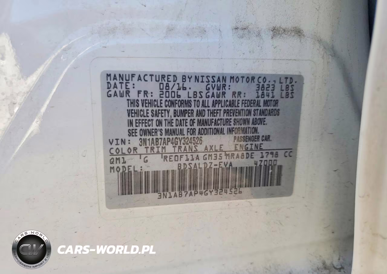 2016 Nissan Sentra Sv VIN:3N1AB7AP4GY324526 - 12