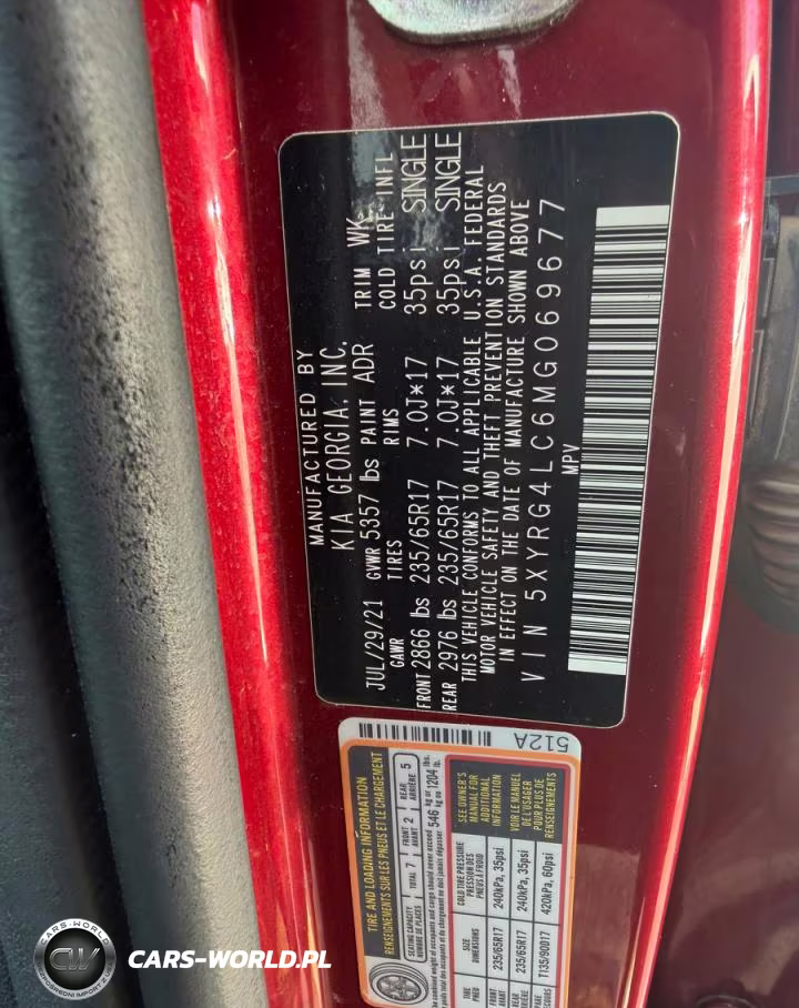 2021 Kia Sorento Lx VIN:5XYRG4LC6MG069677 - 10