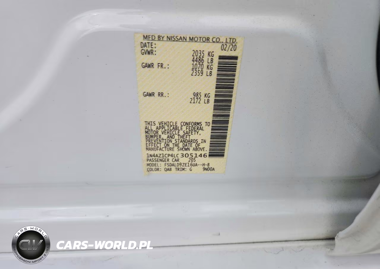 2020 Nissan Leaf Sv VIN:1N4AZ1CP4LC305146 - 12