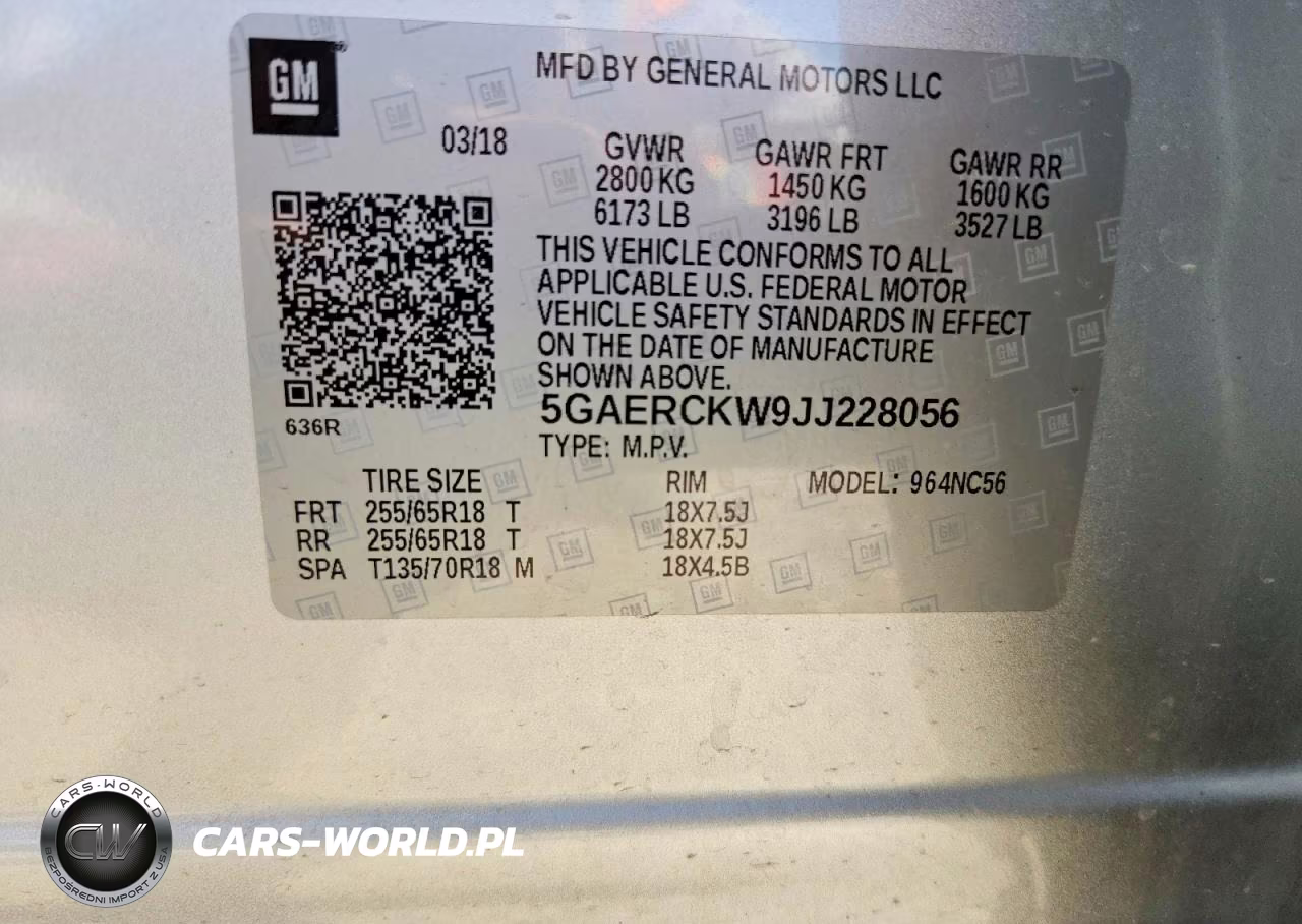 2018 Buick Enclave Premium VIN:5GAERCKW9JJ228056 - 13