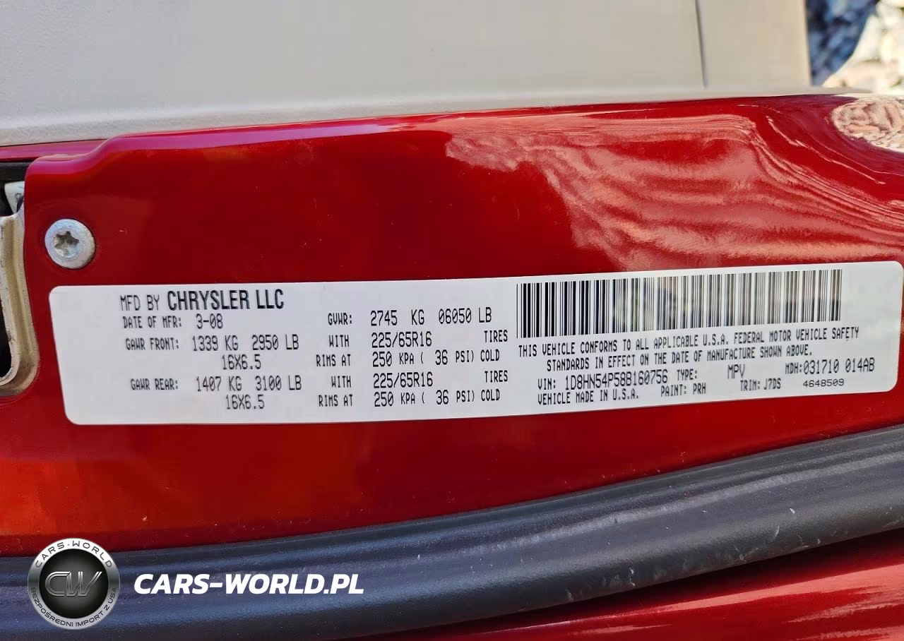 2008 Dodge Grand Caravan Sxt VIN:1D8HN54P58B160756 - 13