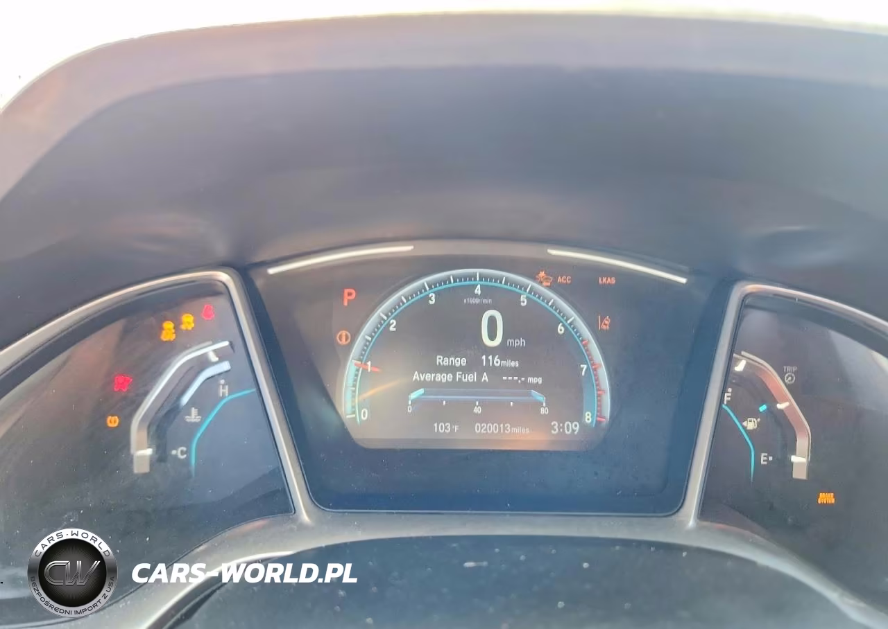 2019 Honda Civic Ex VIN:19XFC1F36KE205471 - 9