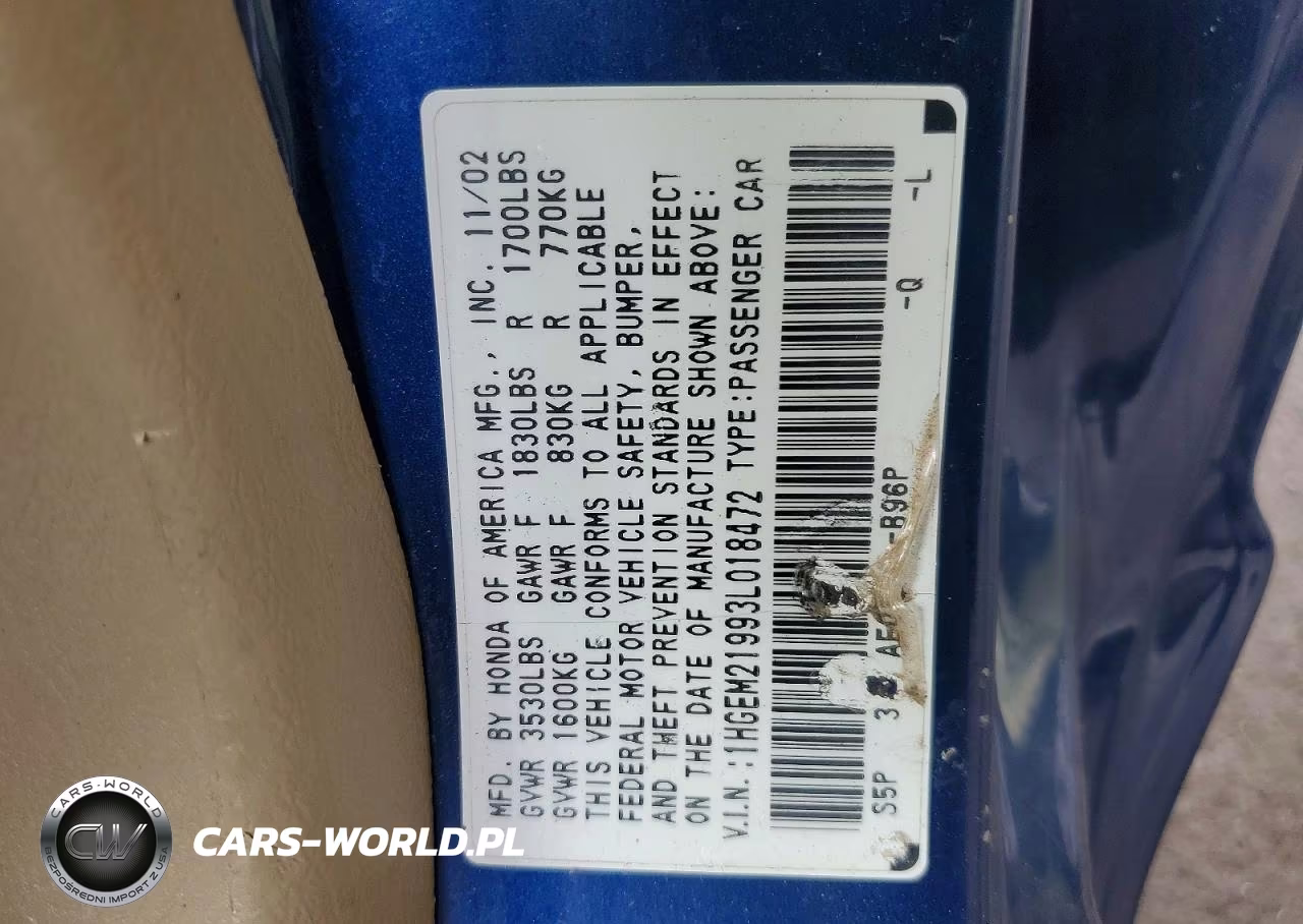 2003 Honda Civic Ex VIN:1HGEM21993L018472 - 12