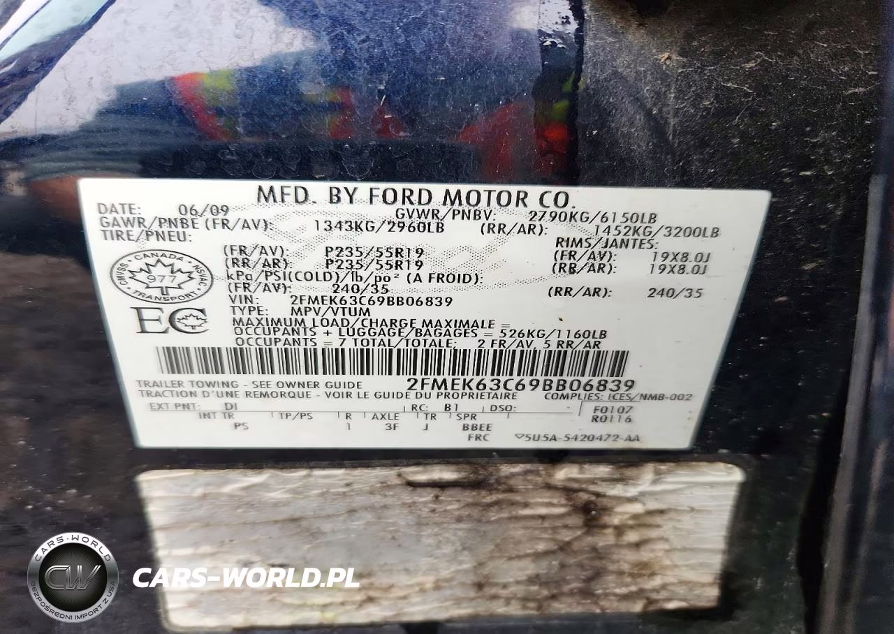 2009 Ford Flex Limited VIN:2FMEK63C69BB06839 - 14