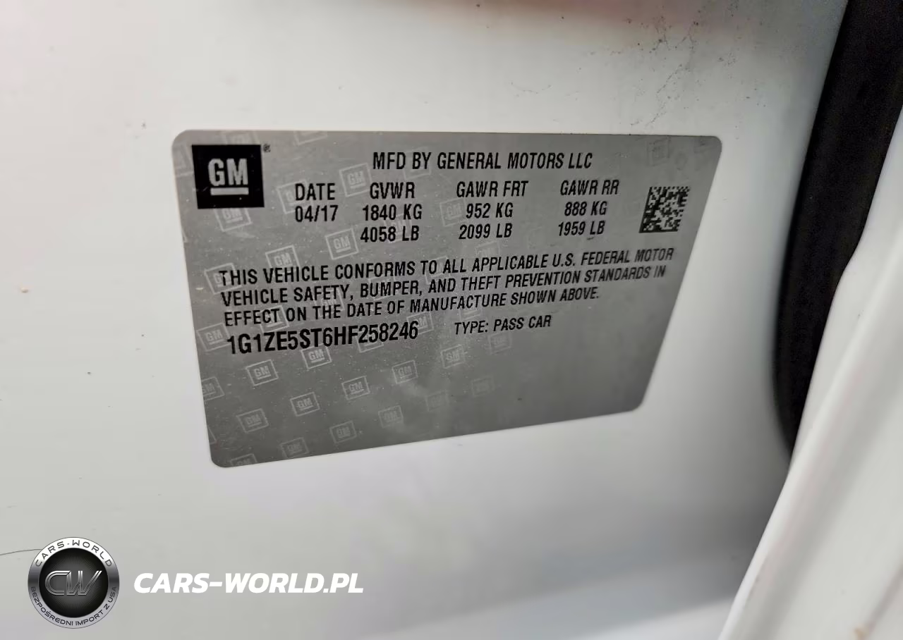 2017 Chevrolet Malibu Lt VIN:1G1ZE5ST6HF258246 - 12