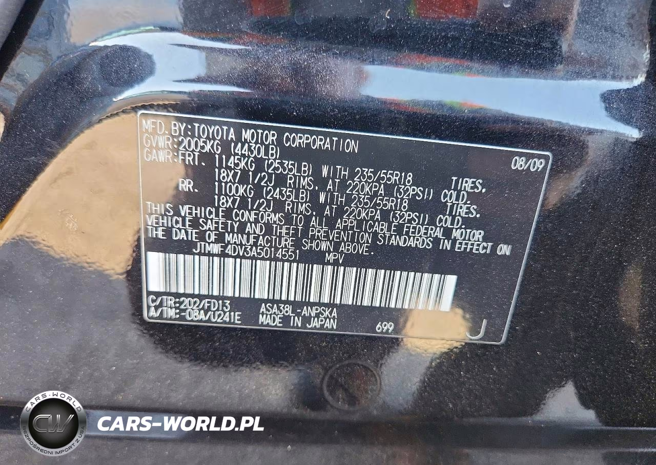 2010 Toyota Rav4 Sport VIN:JTMWF4DV3A5014551 - 13