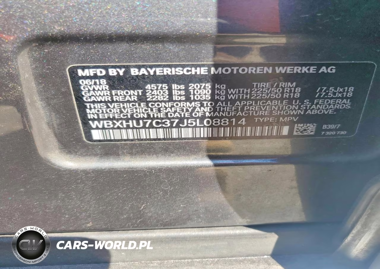 2018 BMW X1 Sdrive28I VIN:WBXHU7C37J5L08814 - 12