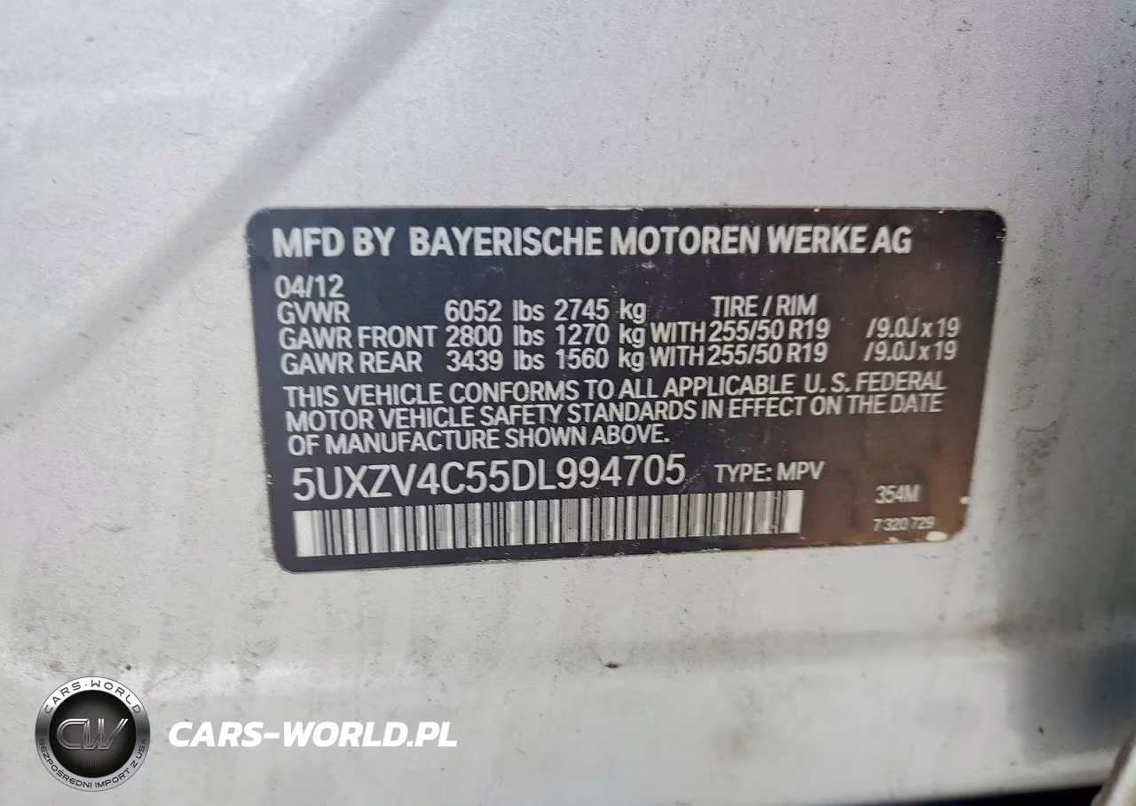 2013 BMW X5 xDrive35I VIN:5UXZV4C55DL994705 - 13