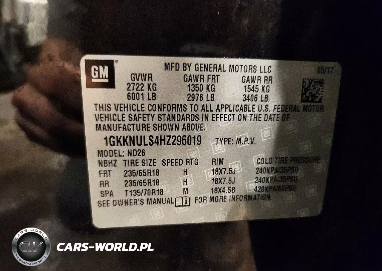 2017 GMC Acadia Slt-1 VIN:1GKKNULS4HZ296019 - 13