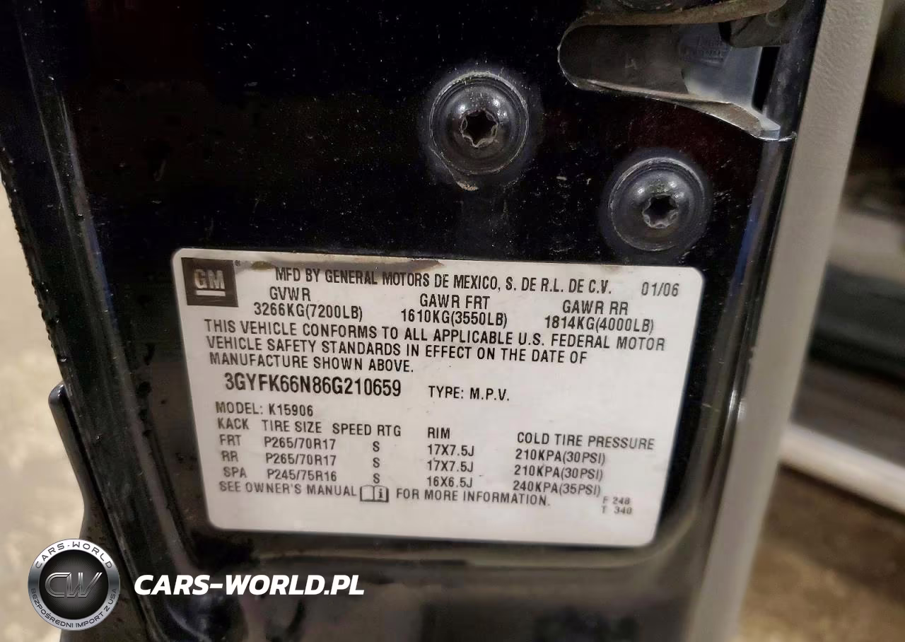 2006 Cadillac Escalade Esv VIN:3GYFK66N86G210659 - 13