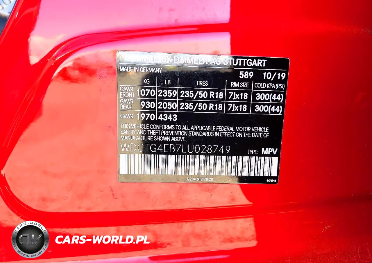 2020 Mercedes-Benz Gla 250 VIN:WDCTG4EB7LU028749 - 13