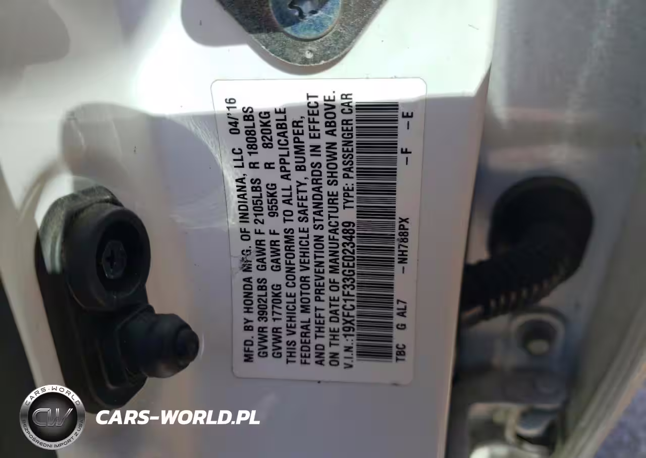 2016 Honda Civic Ex VIN:19XFC1F33GE023489 - 12