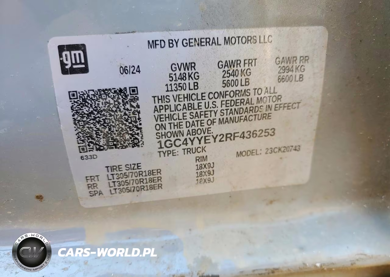 2024 Chevrolet Silverado K2500 Zr2 VIN:1GC4YYEY2RF436253 - 13