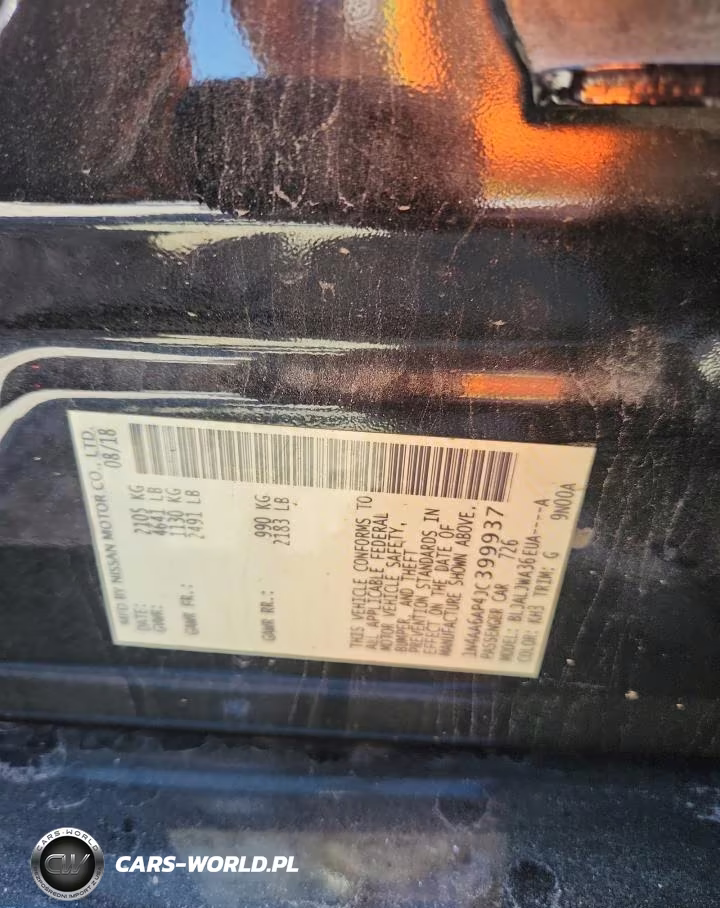 2018 Nissan Maxima 3.5 Sv VIN:1N4AA6AP4JC399937 - 12