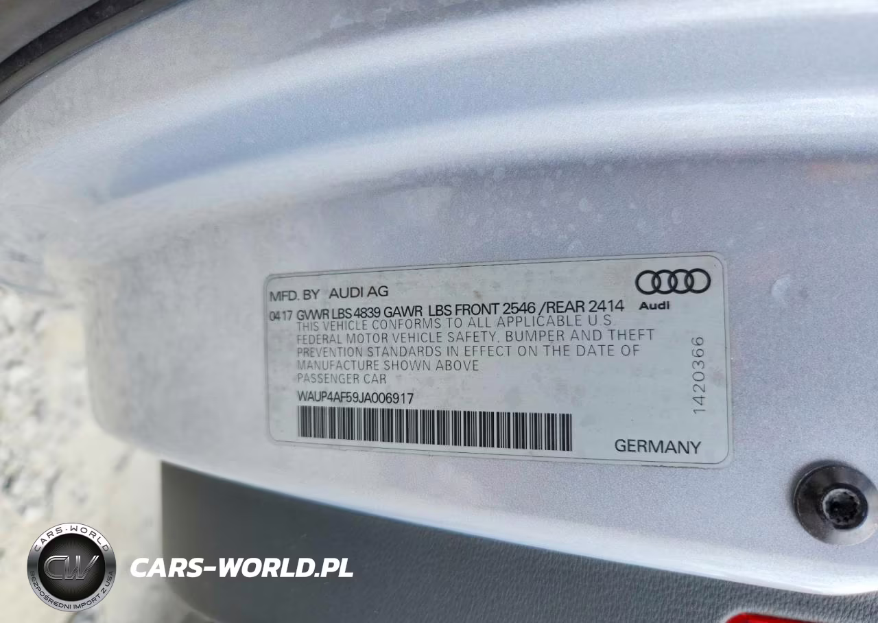 2018 Audi S5 Premium Plus VIN:WAUP4AF59JA006917 - 12