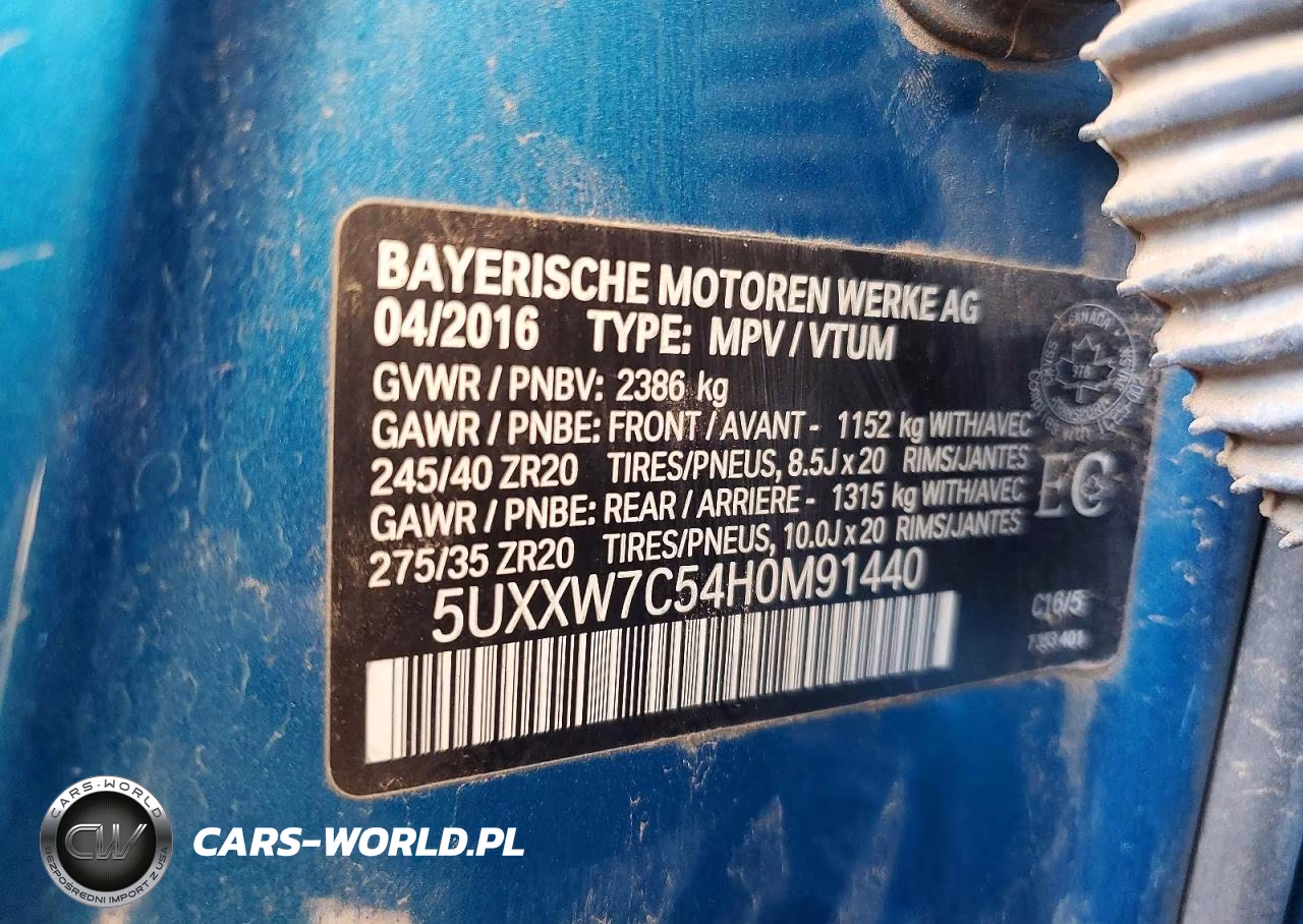 2017 BMW X4 xDrivem40I VIN:5UXXW7C54H0M91440 - 12