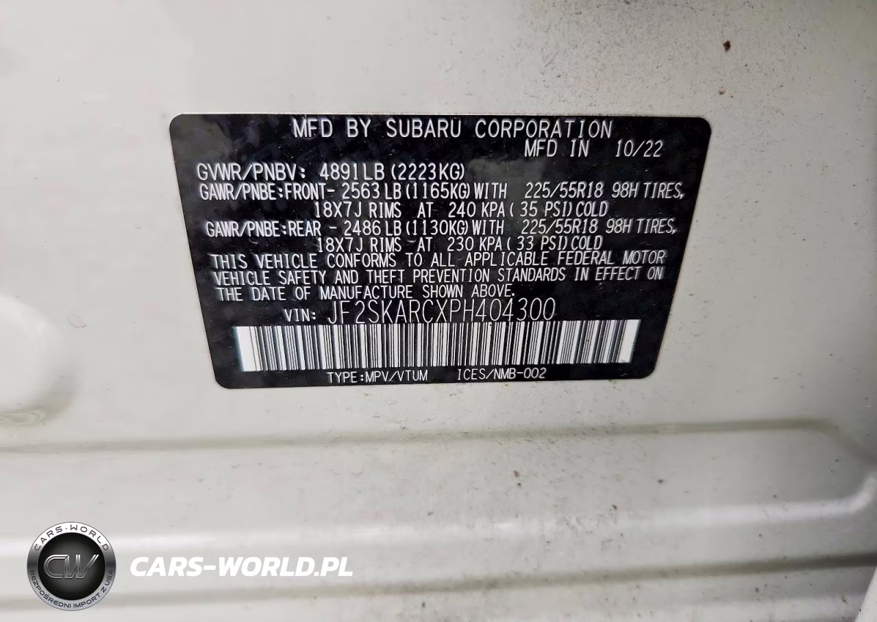 2023 Subaru Forester Touring VIN:JF2SKARCXPH404300 - 13
