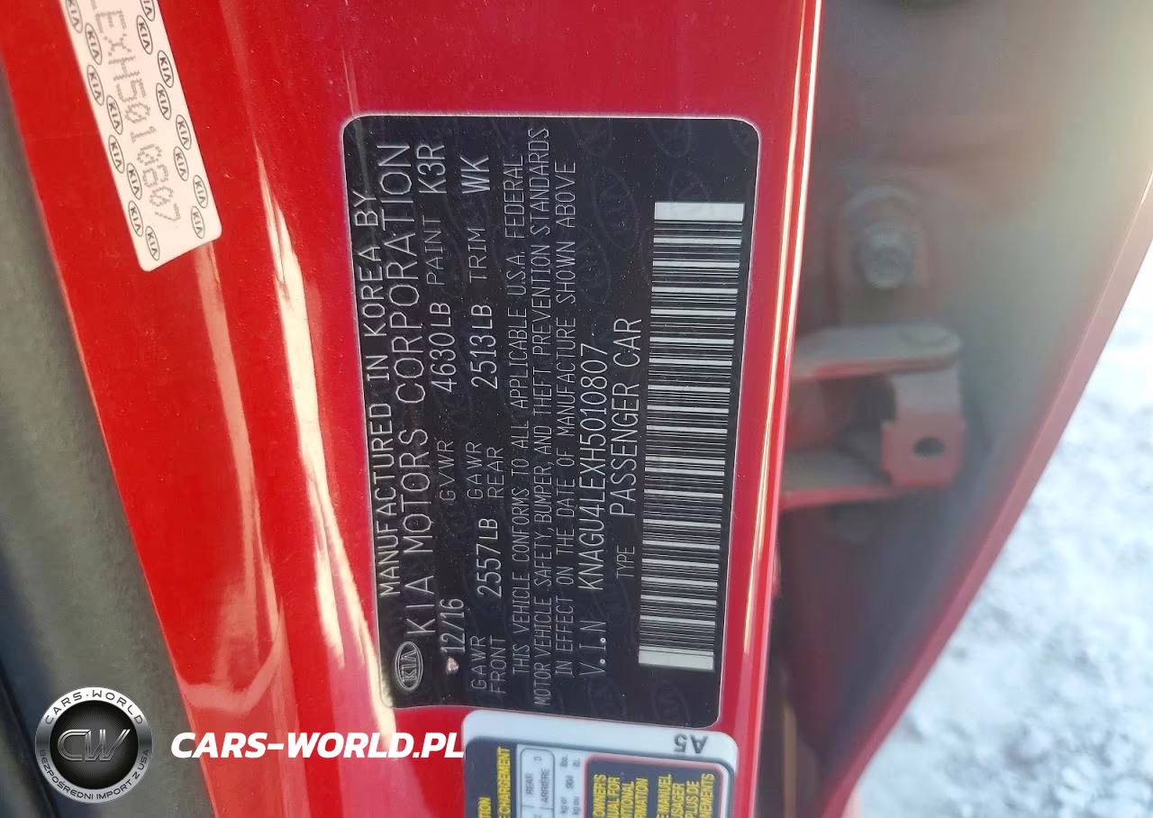2017 Kia Optima Hybrid Ex VIN:KNAGU4LEXH5010807 - 12