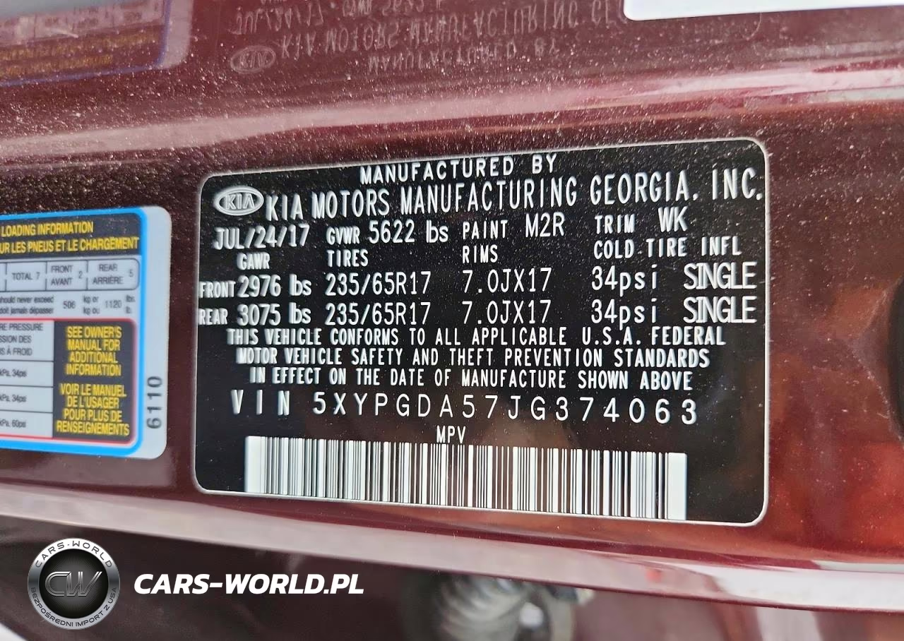 2018 Kia Sorento Lx V6 VIN:5XYPGDA57JG374063 - 14