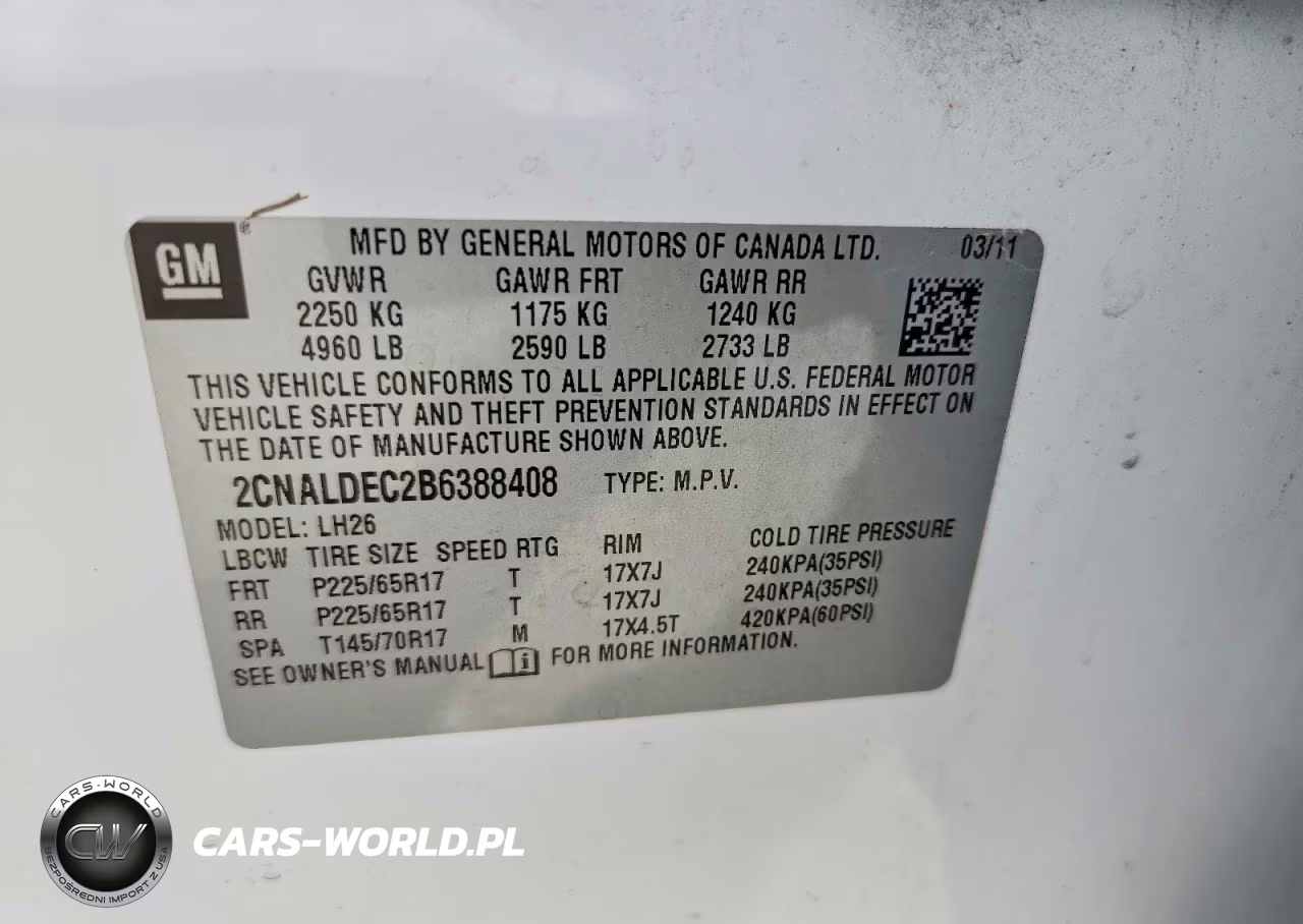 2011 Chevrolet Equinox Lt VIN:2CNALDEC2B6388408 - 13