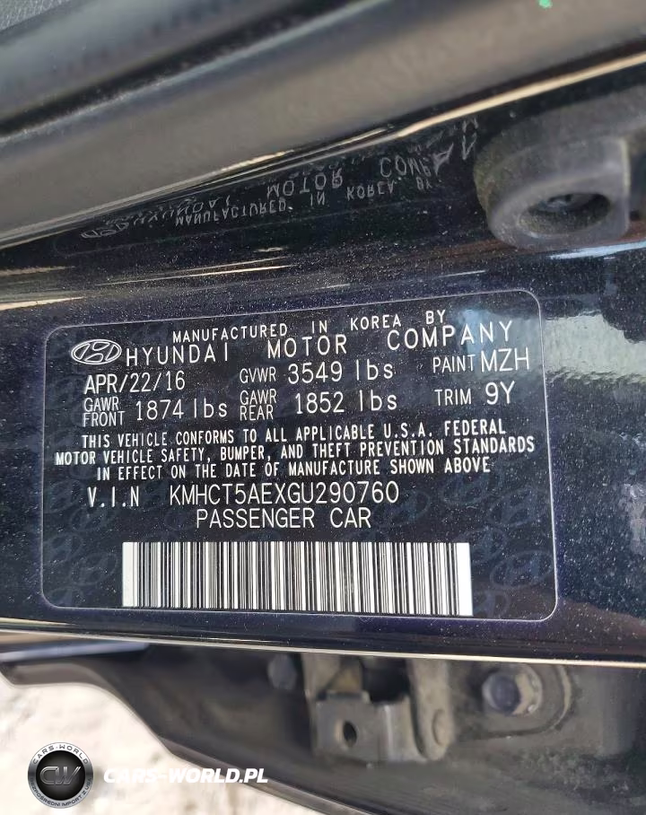 2016 Hyundai Accent Se VIN:KMHCT5AEXGU290760 - 12