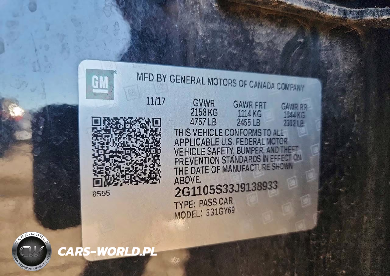 2018 Chevrolet Impala Lt VIN:2G1105S33J9138933 - 12